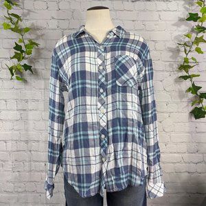 TIME AND TRU Super Soft Flannel Top Relaxed Fit